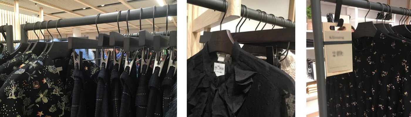 Providing special hangers for a Swedish designer brand store