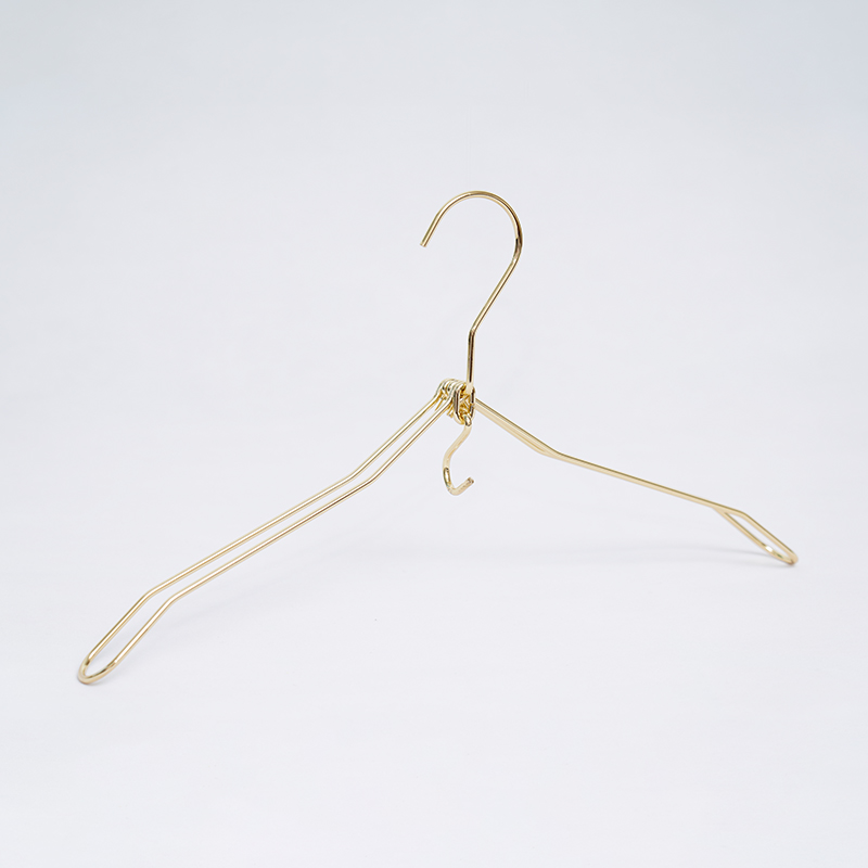 Red Copper Double Wire Foldable Metal Hanger