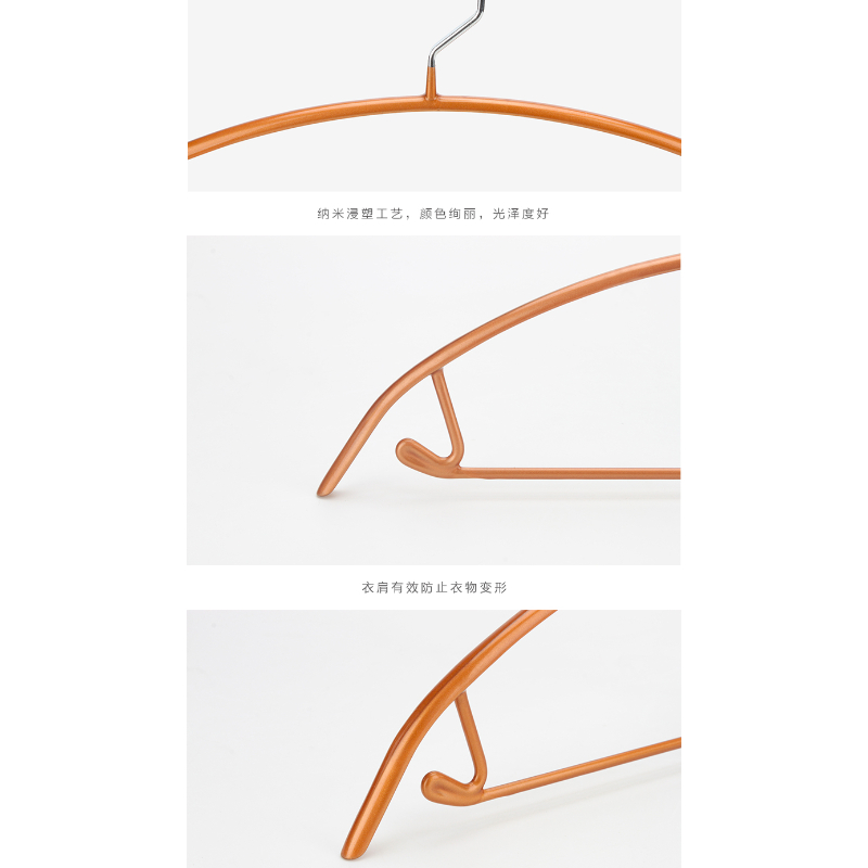 PVC Coating Metal Hanger With Downside Hooks