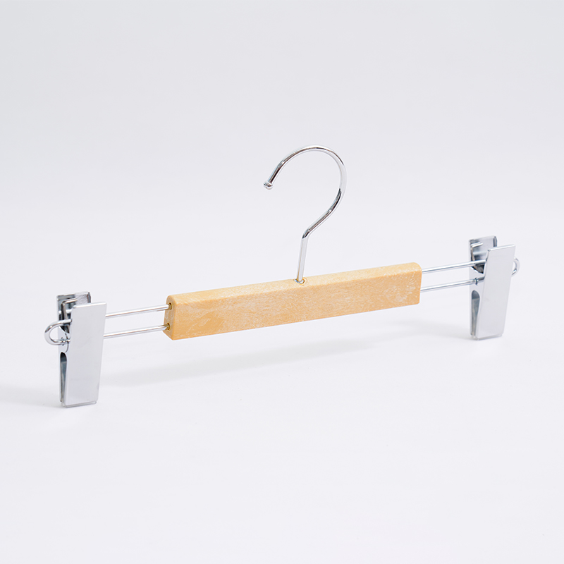 Wood-Grain Ultrasonically Welded PlasticPants Hanger