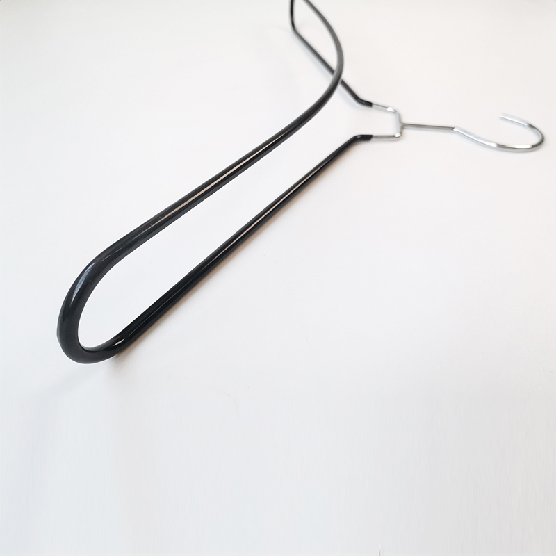 Black PVC Double Wire Coating Metal Hanger