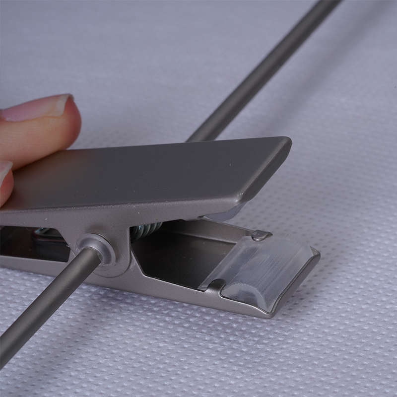 Luxury Ash Wood Hanger with Clear Grey Soft Touch Painting