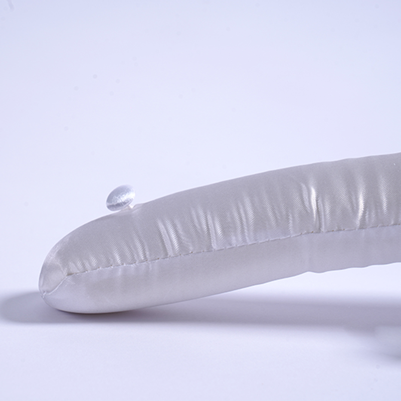 38CM Classic White Adult Satin Hanger with Chrome Hook