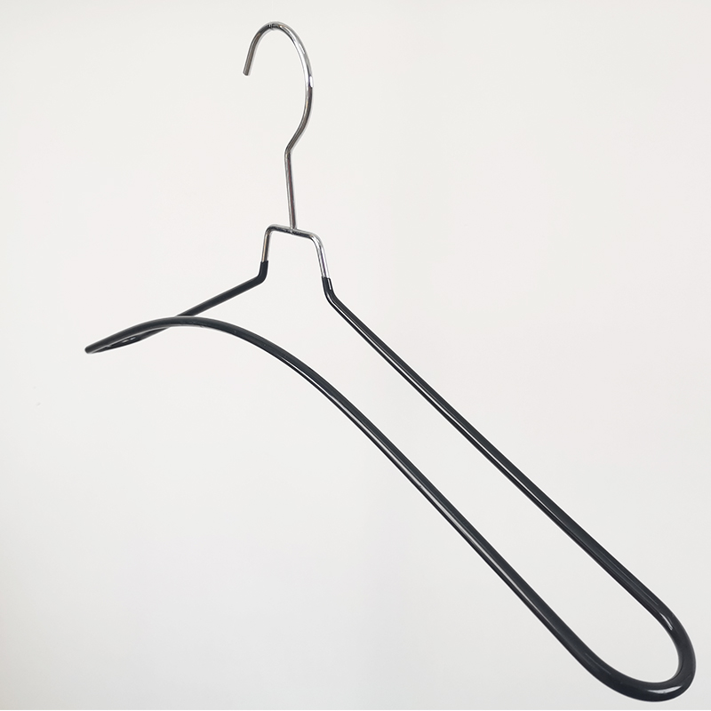 Black PVC Double Wire Coating Metal Hanger