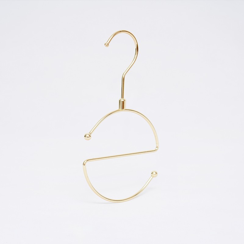 Gold-Plated Rotating Scarf Hanger with Central Crossbar